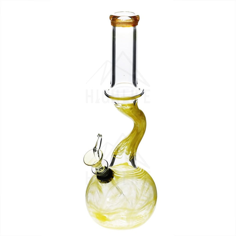 10 32Mm Bend Bong With A Slide Yellow Bongs & Waterpipes