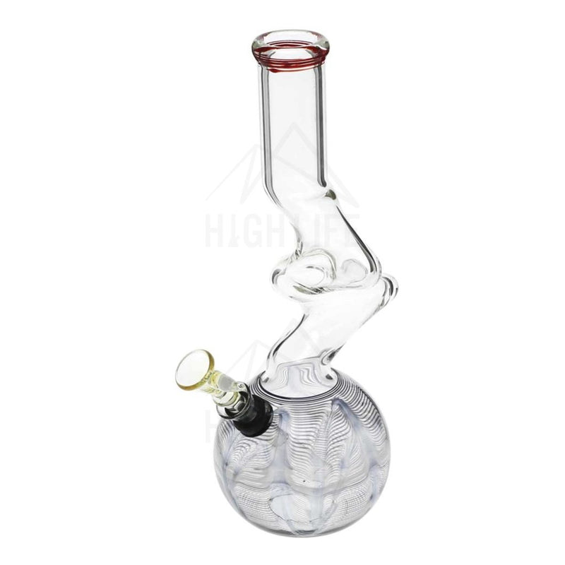 10 32Mm Two Elbow Bong With A Slide Black Bongs & Waterpipes