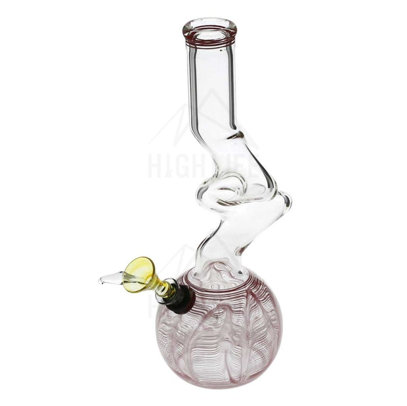 10 32Mm Two Elbow Bong With A Slide Red Bongs & Waterpipes