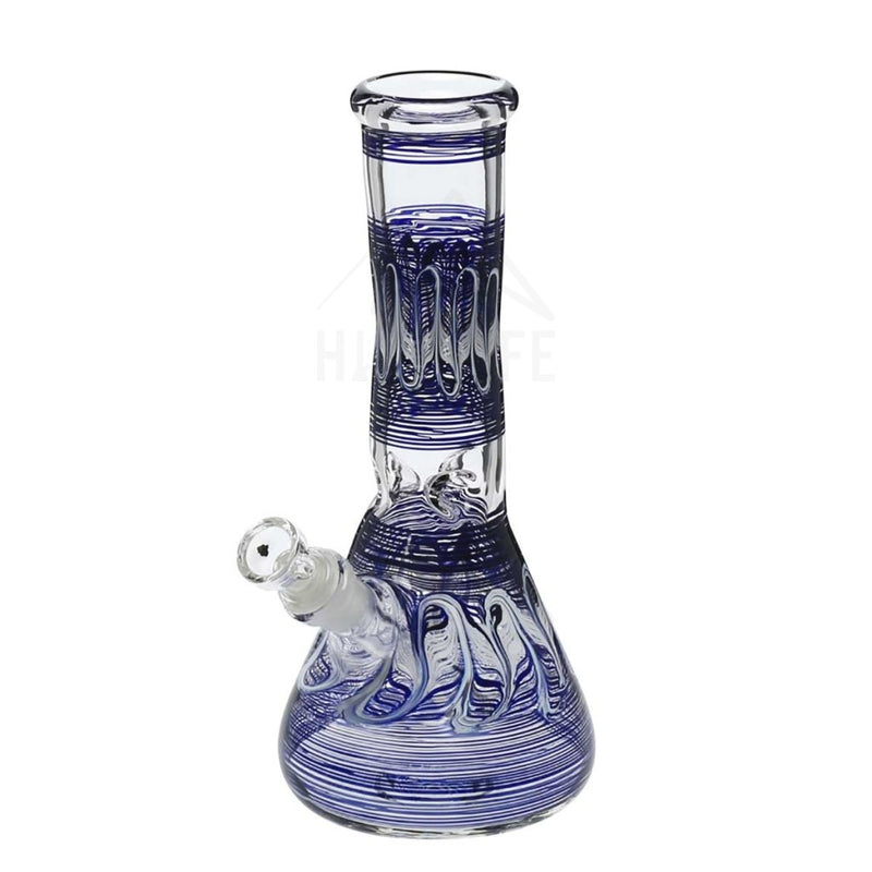 10 Beaker Bong - Blue Rake Bongs & Waterpipes