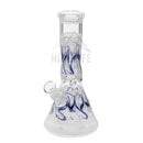 10 Beaker Bong - White Rake Bongs & Waterpipes