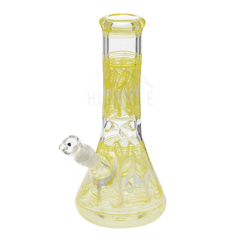 10 Beaker Bong - Yellow Rake Bongs & Waterpipes