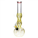 10 Double Bulge Bong With A Slide Yellow Bongs & Waterpipes
