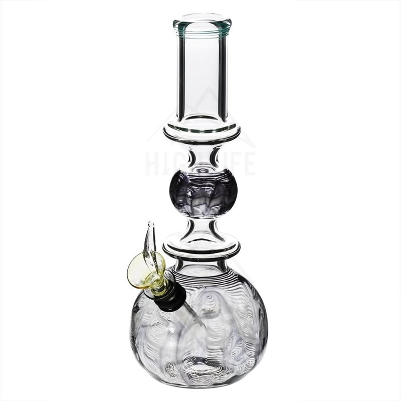 10 Ring Bubble Bong With A Slide Black Bongs & Waterpipes