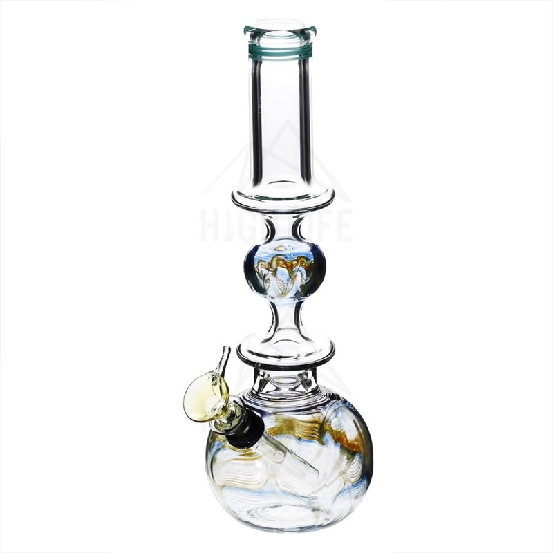 10 Ring Bubble Bong With A Slide Blue Bongs & Waterpipes