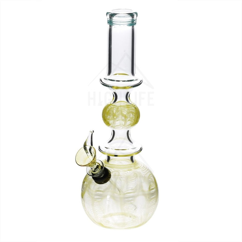 10 Ring Bubble Bong With A Slide Yellow Bongs & Waterpipes