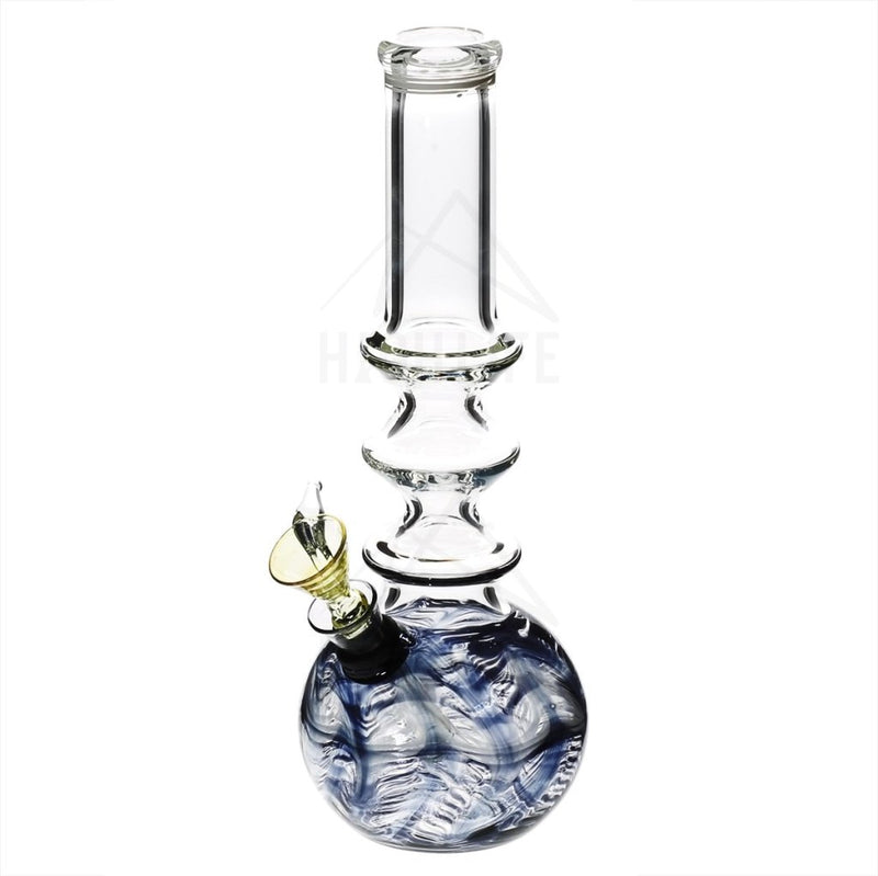 10 Three Ring Bong With A Slide Black Bongs & Waterpipes