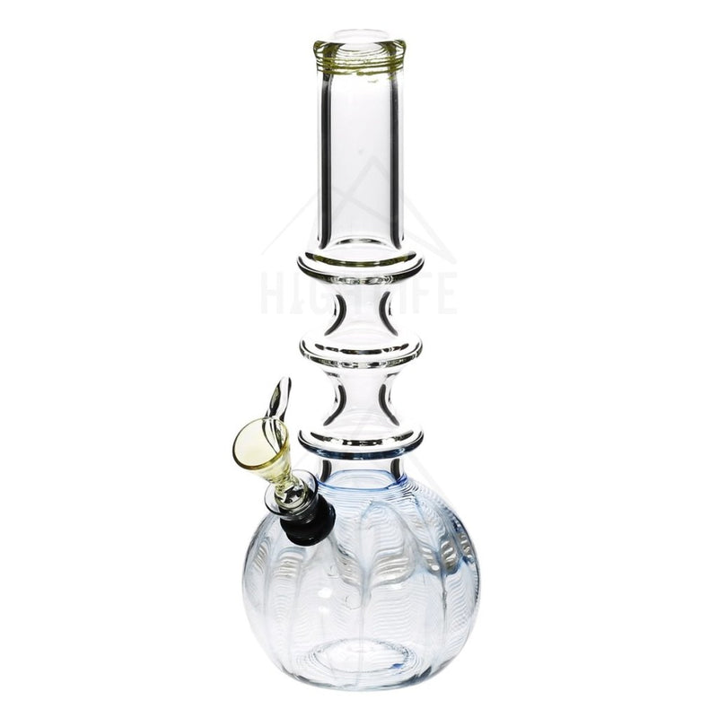 10 Three Ring Bong With A Slide Blue Bongs & Waterpipes