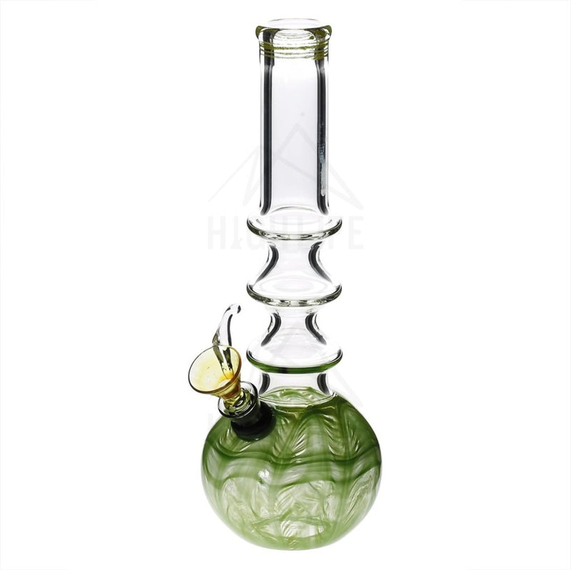 10 Three Ring Bong With A Slide Green Bongs & Waterpipes