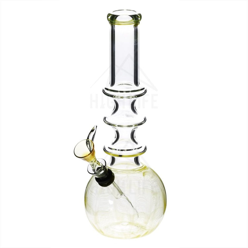 10 Three Ring Bong With A Slide Yellow Bongs & Waterpipes