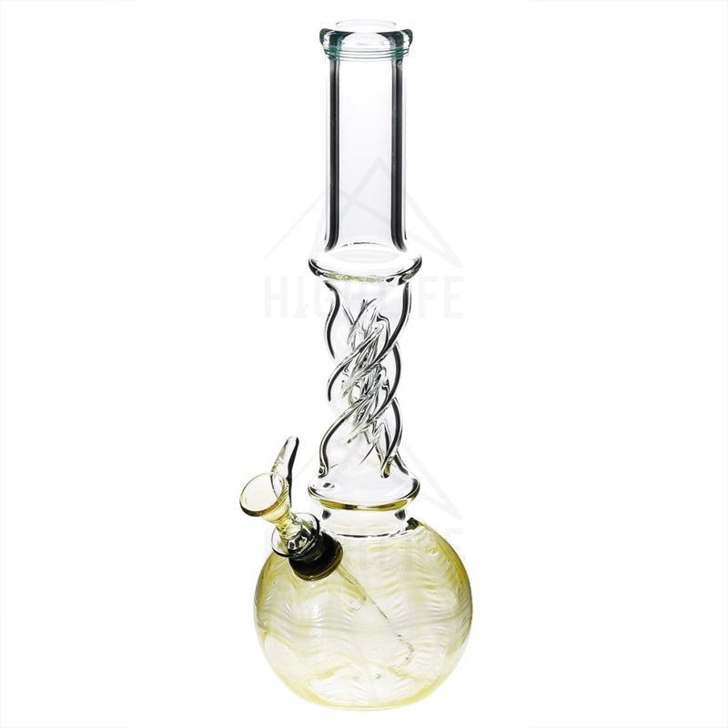 10 Twist Bong With A Slide Yellow Bongs & Waterpipes