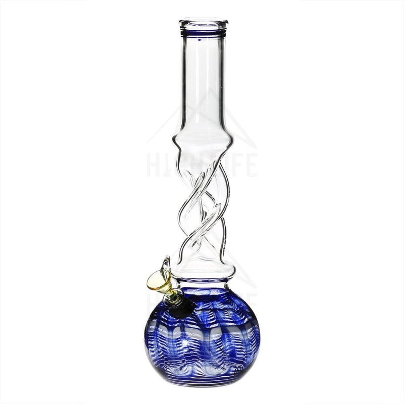 12 38Mm Twist Bong With A Slide Blue Bongs & Waterpipes