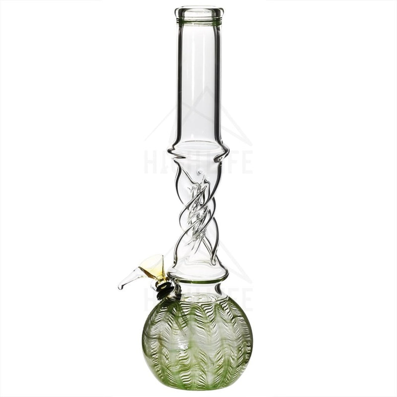 12 38Mm Twist Bong With A Slide Green Bongs & Waterpipes