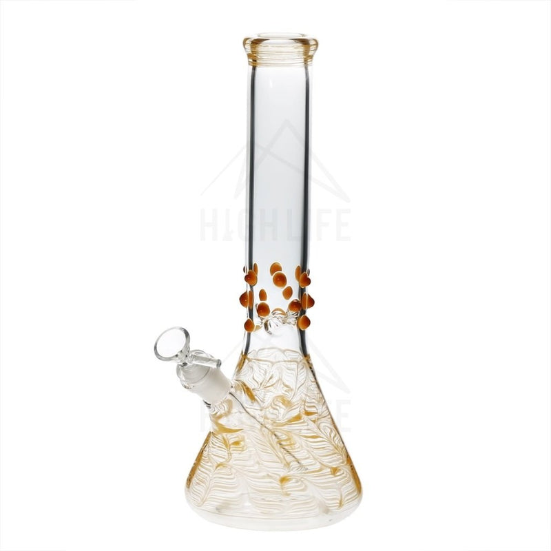 12 Beaker Bong With Marbles Yellow Bongs & Waterpipes