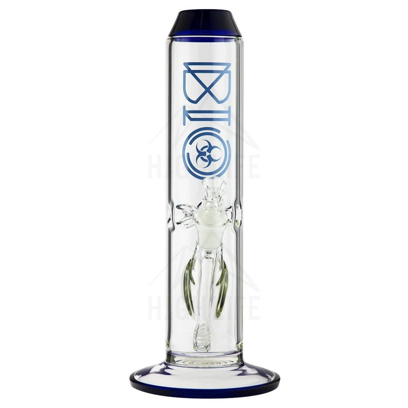 12 Bio 65Mm Straight Bong Blue Bongs & Waterpipes