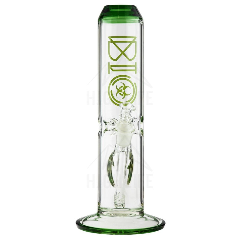 12 Bio 65Mm Straight Bong Green Bongs & Waterpipes