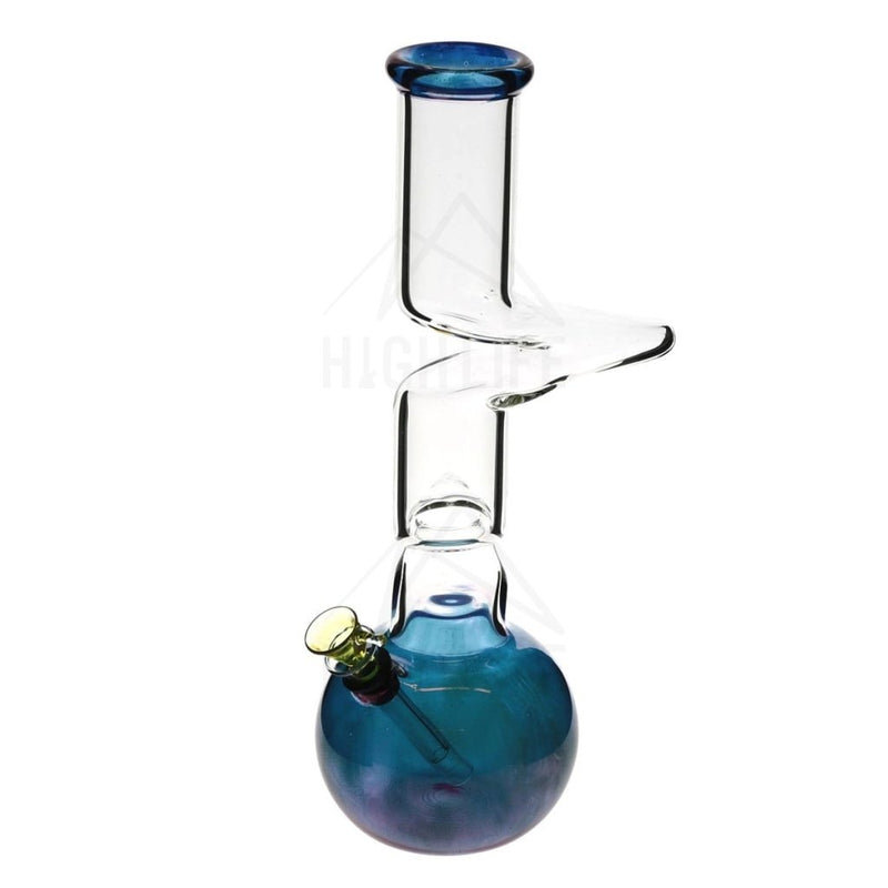 12 Two Elbow Bong With A Slide Blue Bongs & Waterpipes