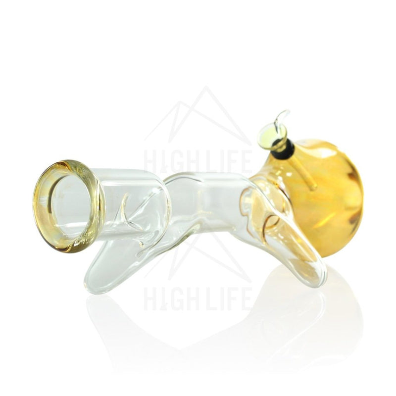 12 Two Elbow Lazyboy Bong With A Slide Yellow Bongs & Waterpipes