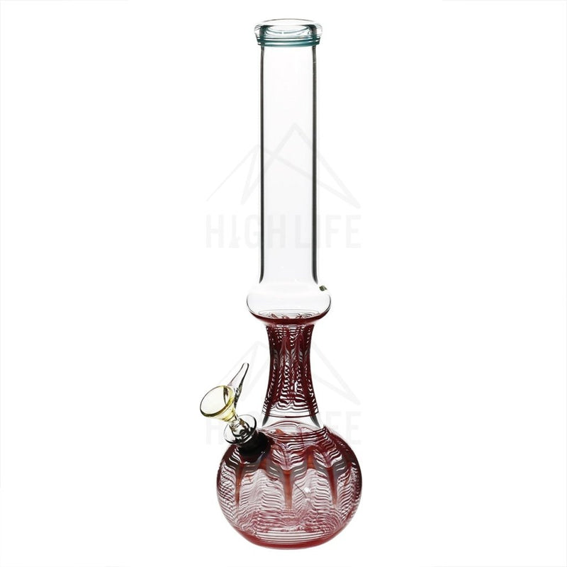 13 38Mm Ring Bong With A Slide Red Bongs & Waterpipes