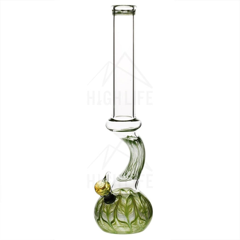 13 44Mm Ring Bong With A Slide Green Bongs & Waterpipes