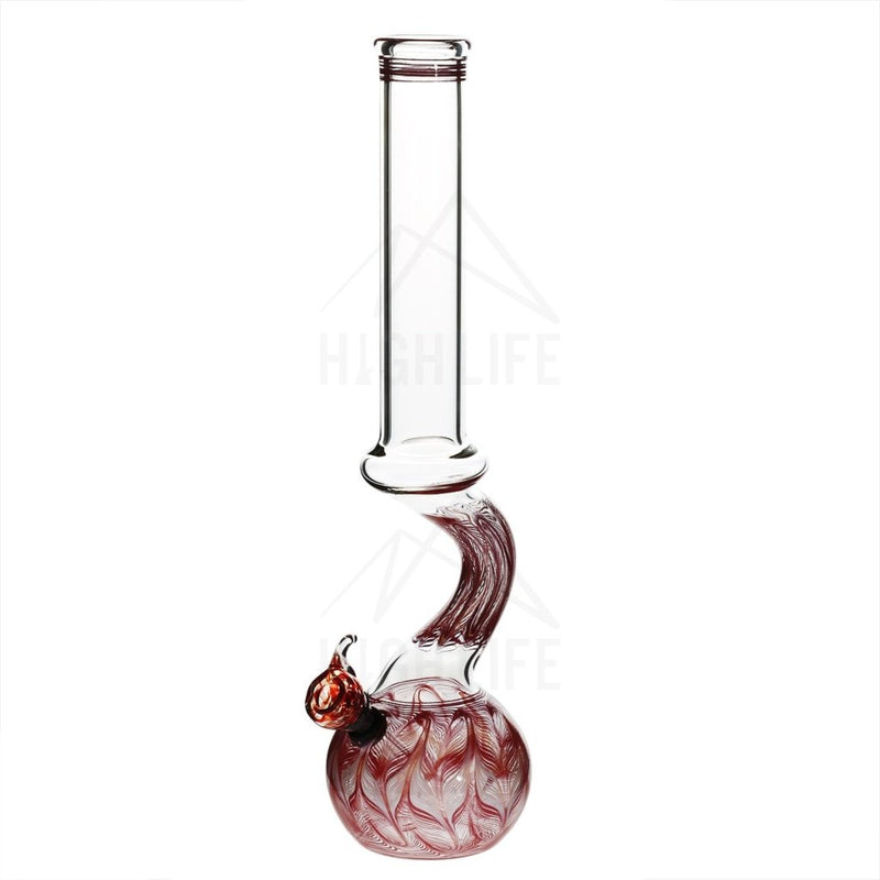 13 44Mm Ring Bong With A Slide Red Bongs & Waterpipes