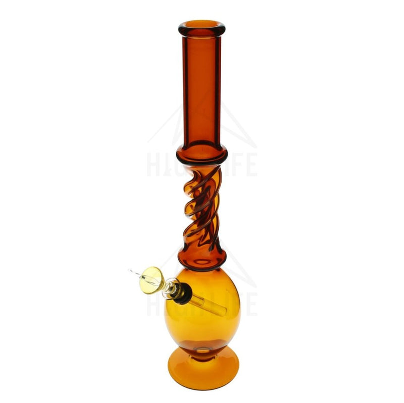 13 Twist Bong With A Slide Amber Bongs & Waterpipes