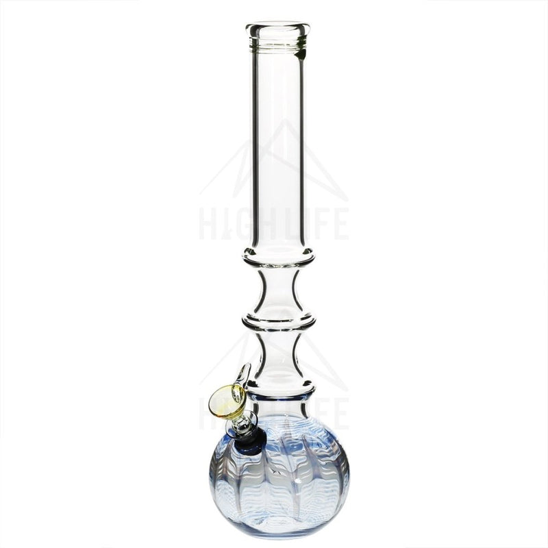 14 38Mm Three Ring Bong With A Slide Blue Bongs & Waterpipes