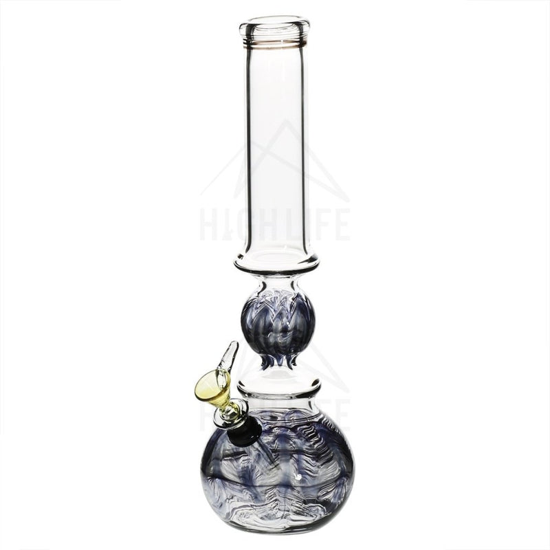 14 Ring Bubble Bong With A Slide Black Bongs & Waterpipes