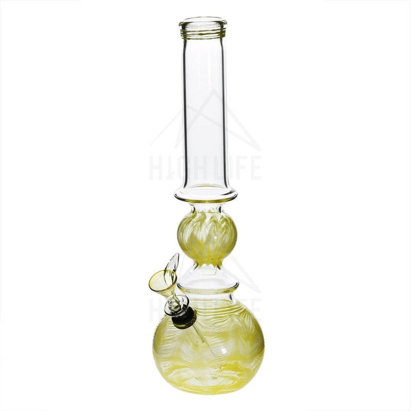 14 Ring Bubble Bong With A Slide Yellow Bongs & Waterpipes