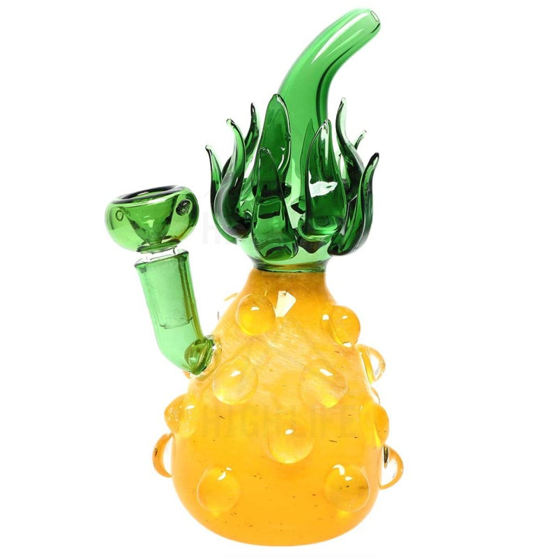 14MM Bubble Pineapple Yellow/Green Water Pipe 