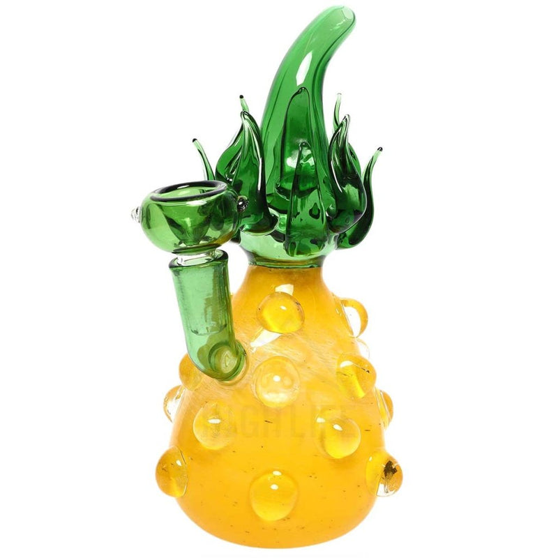 14Mm Bubble Pineapple Yellow/green Water Pipe Bongs & Waterpipes