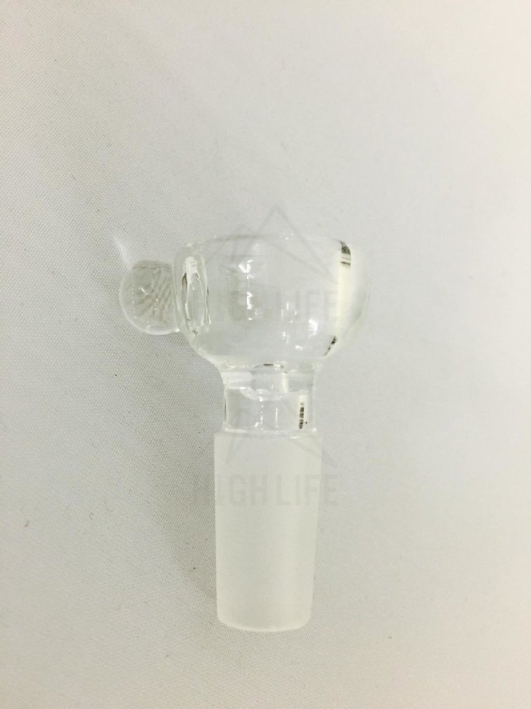 14Mm Funnel Bowl With Marble - Clear Accessories