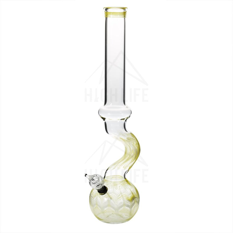 16 Bend Bong With A Slide Yellow Bongs & Waterpipes