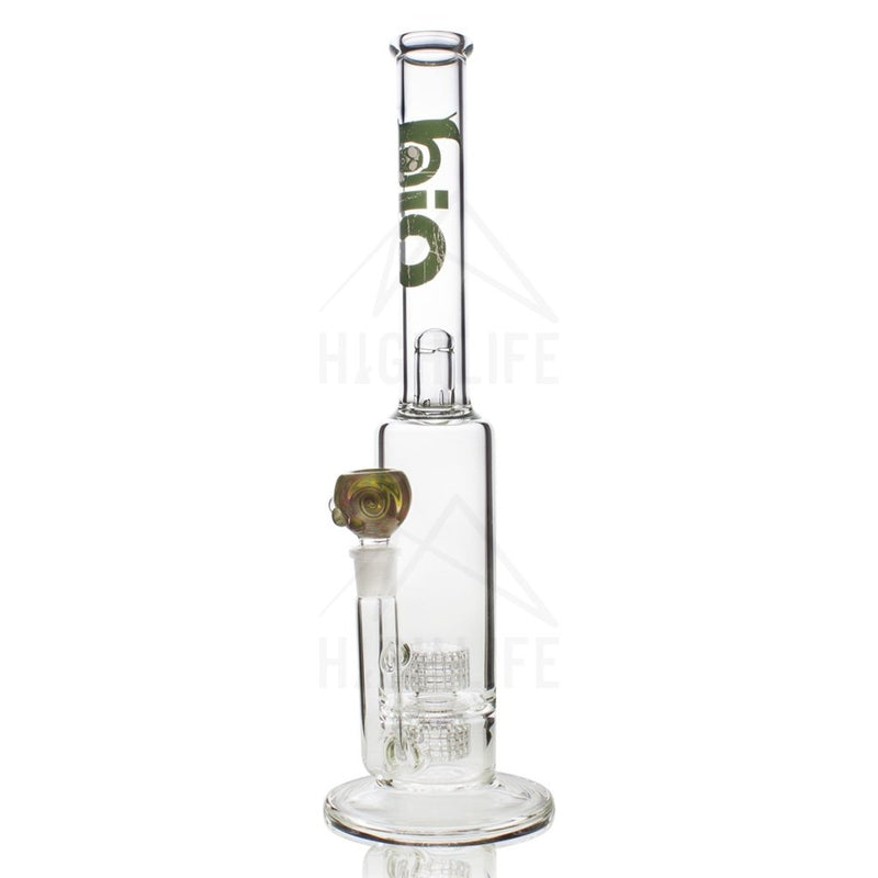 16 Bio Double Grid Bong Green Bongs & Waterpipes