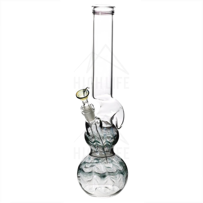 16 Double Bubble Bong With Hook Black Bongs & Waterpipes