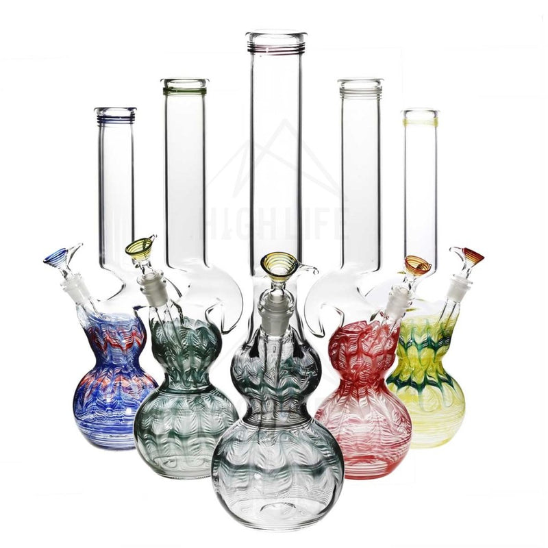 16 Double Bubble Bong With Hook Bongs & Waterpipes