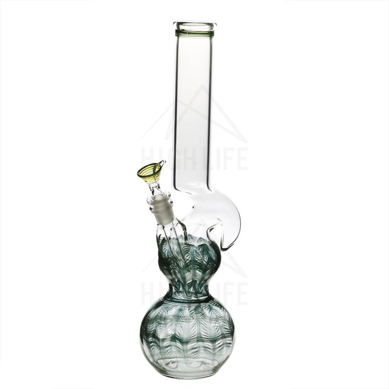 16 Double Bubble Bong With Hook Green Bongs & Waterpipes