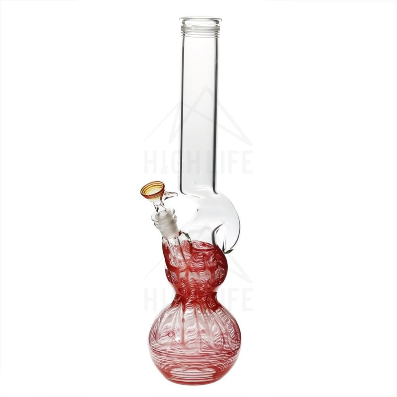 16 Double Bubble Bong With Hook Red Bongs & Waterpipes