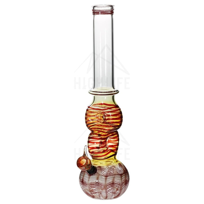 16 Double Donut Bong With A Slide Red Bongs & Waterpipes