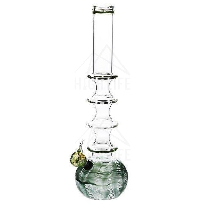 16 Four Ring Bong With A Slide Green Bongs & Waterpipes