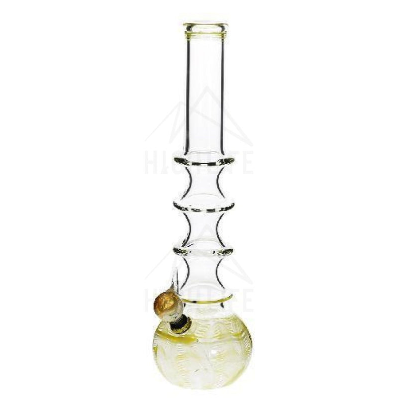 16 Four Ring Bong With A Slide Yellow Bongs & Waterpipes