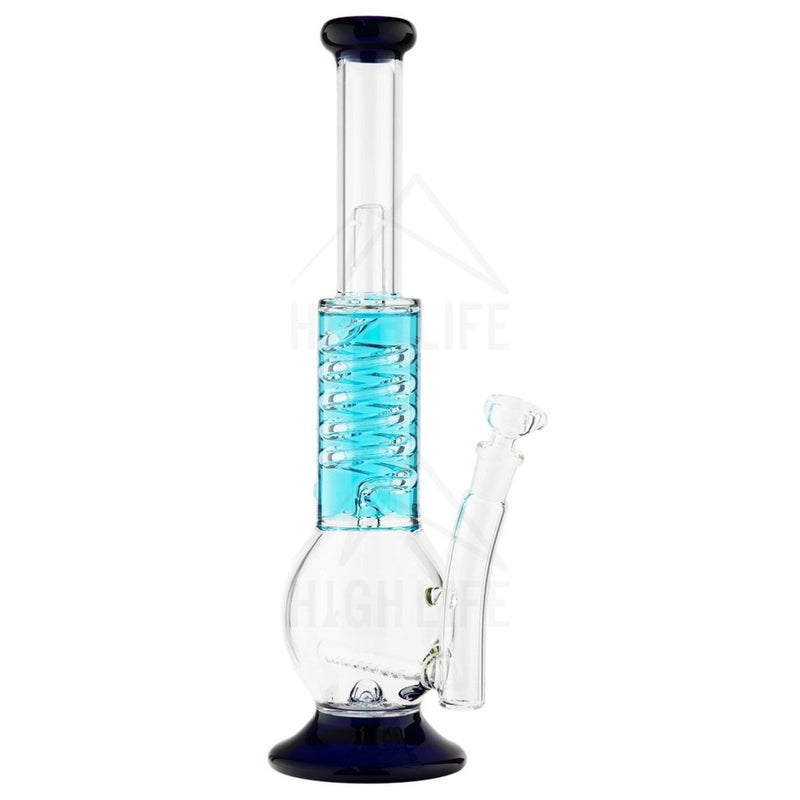 16 Grid Perc Freezeable Coil Blue Bongs & Waterpipes