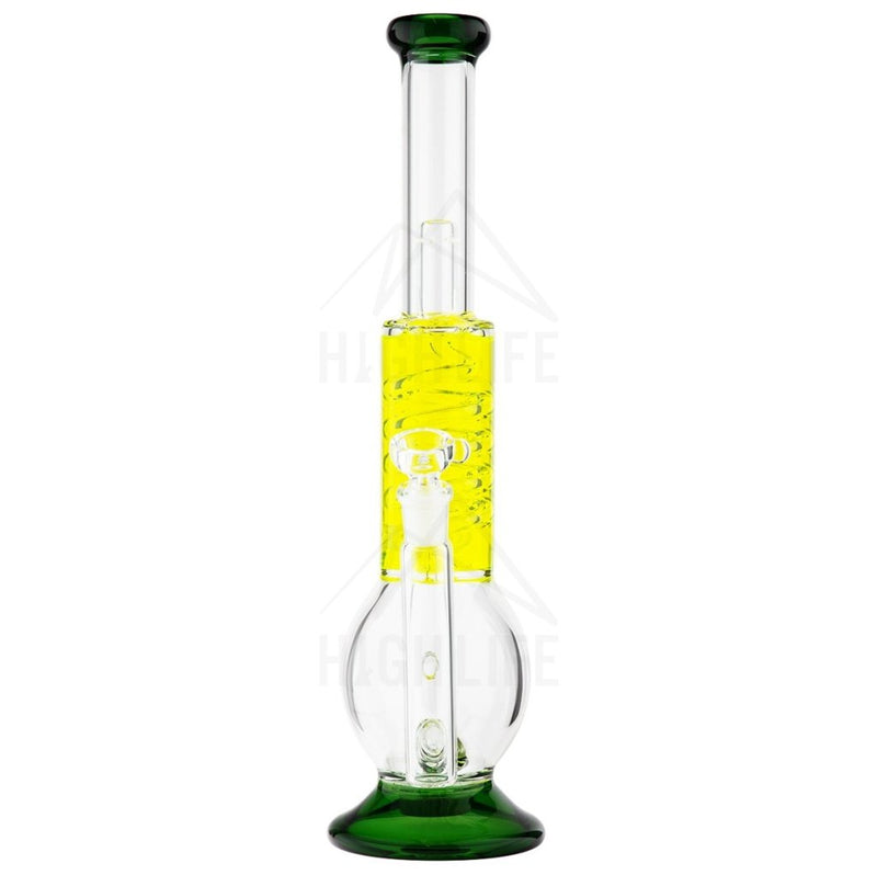 16 Grid Perc Freezeable Coil Green Bongs & Waterpipes