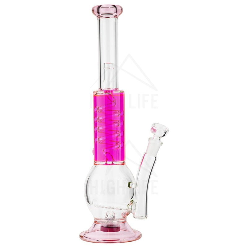 16 Grid Perc Freezeable Coil Pink Bongs & Waterpipes