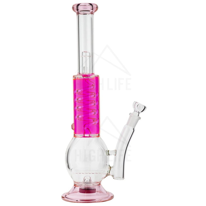 16 Grid Perc Freezeable Coil Pink Bongs & Waterpipes