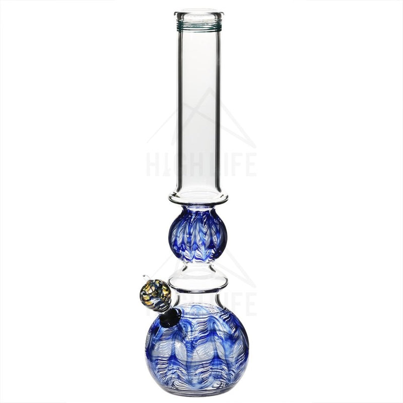 16 Ring Bubble Bong With A Slide Blue Bongs & Waterpipes