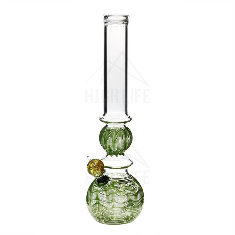 16 Ring Bubble Bong With A Slide Green Bongs & Waterpipes