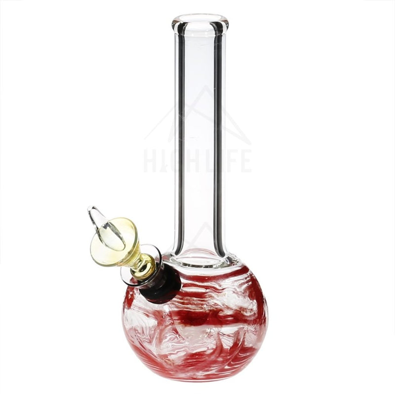 16 Ring Bubble Bong With A Slide Red Bongs & Waterpipes