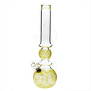 16 Ring Bubble Bong With A Slide Yellow Bongs & Waterpipes
