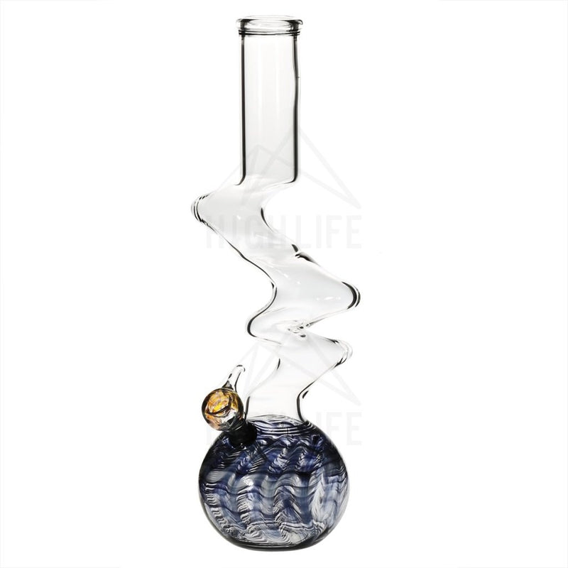 16 Three Elbow Bong With A Slide Black Bongs & Waterpipes